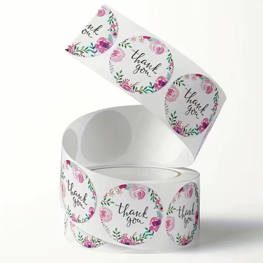 500 Roll of Thank You Stickers - Picture 6 of 6